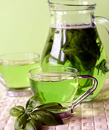 Green tea for acne treatment